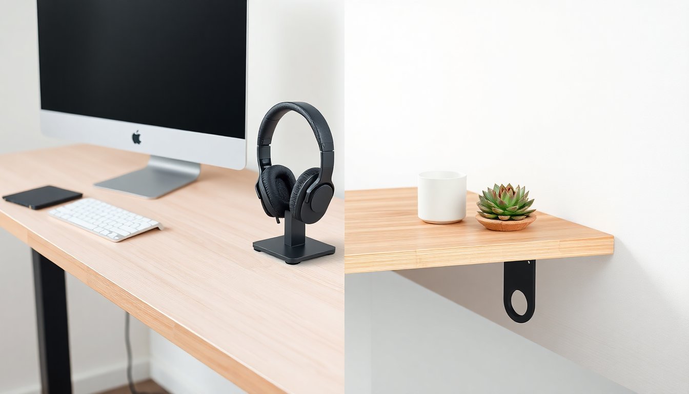 Headphone stand vs desk hook: choose the best storage for your desk