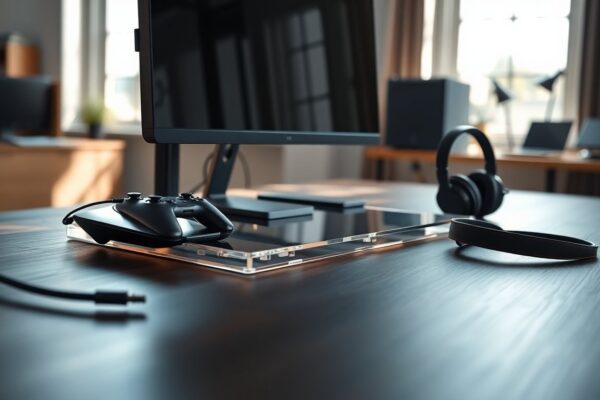 Elevating gameplay with airflow, cable routing, and controller docks