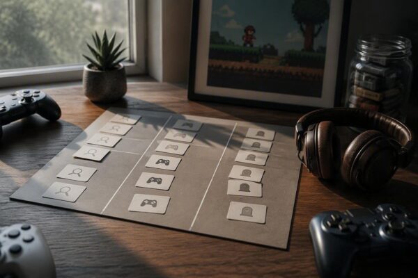 Kanban board for gamers: discovery, play, and retirement