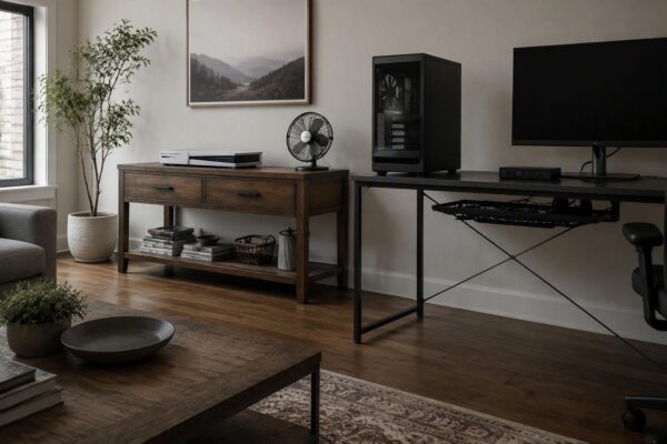 Console tables vs desks for optimal airflow and heat management