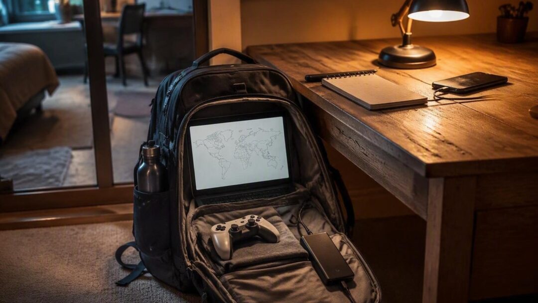 Disney park gaming trip with tech essentials