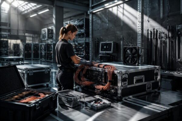 Optimizing console cable management for better airflow