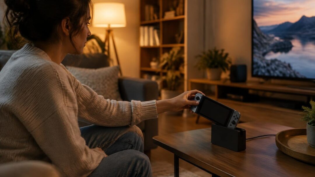 Clean docked handheld gaming setup guide
