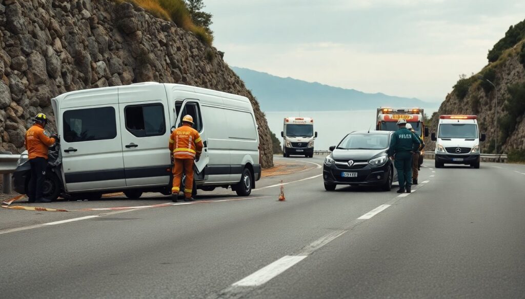 Incidente frontale a Bargagli: due occupanti del furgone estratti dai vigili del fuoco