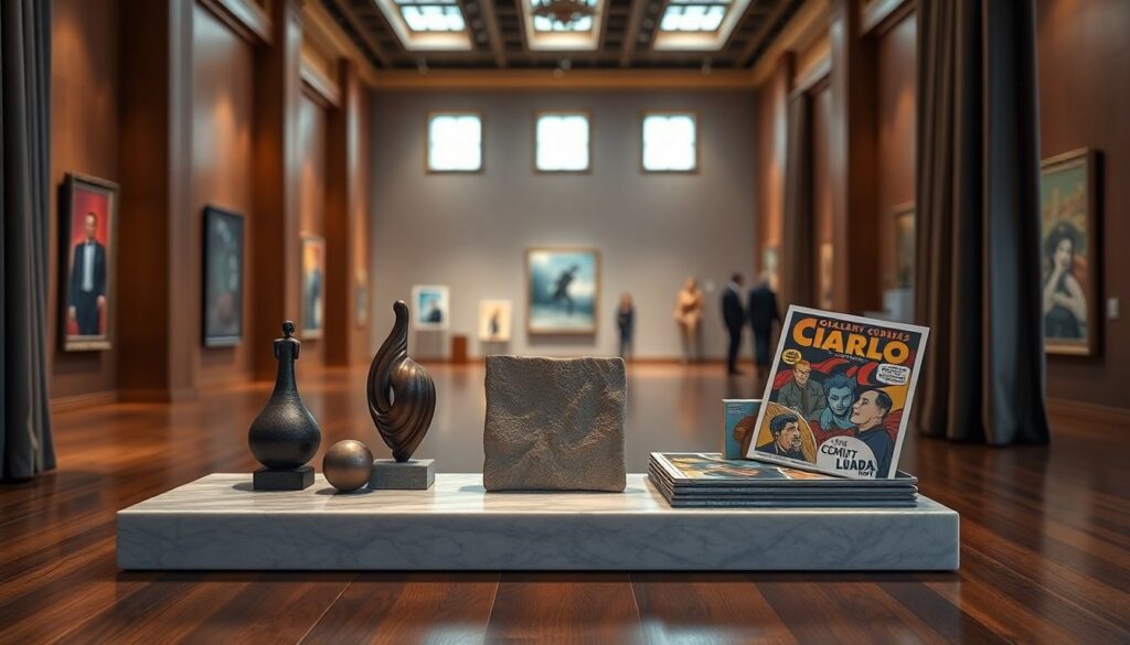 Esposizione a Varazze: sculture di Cacciaguerra e fumetti di Ciarlo in galleria