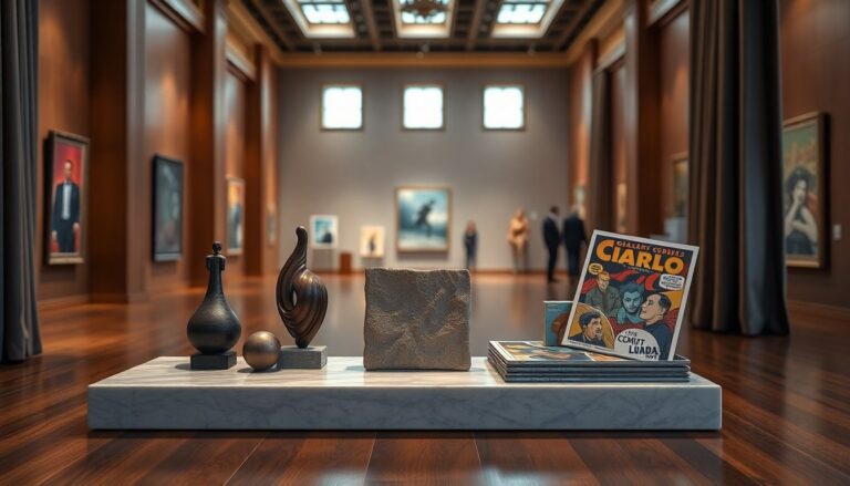 Esposizione a Varazze: sculture di Cacciaguerra e fumetti di Ciarlo in galleria
