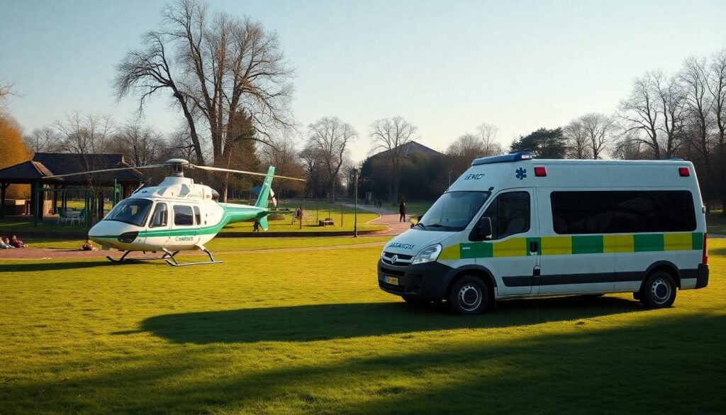 Giornata educativa al parco Mandela con elicottero dei Carabinieri e ambulanza del 118