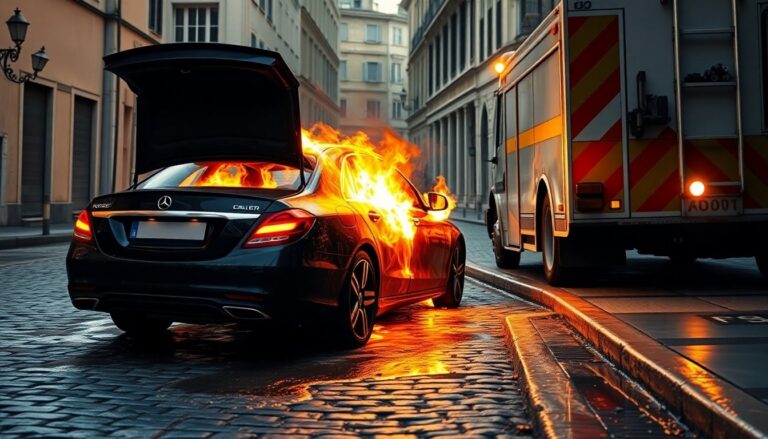 Incendio auto a Rapallo: vigili del fuoco intervengono per evitare propagazione