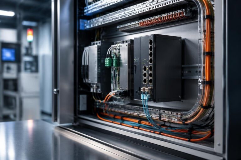Ottimizzazione degli spazi nei quadri elettrici con lo switch industriale Moxa EDS205