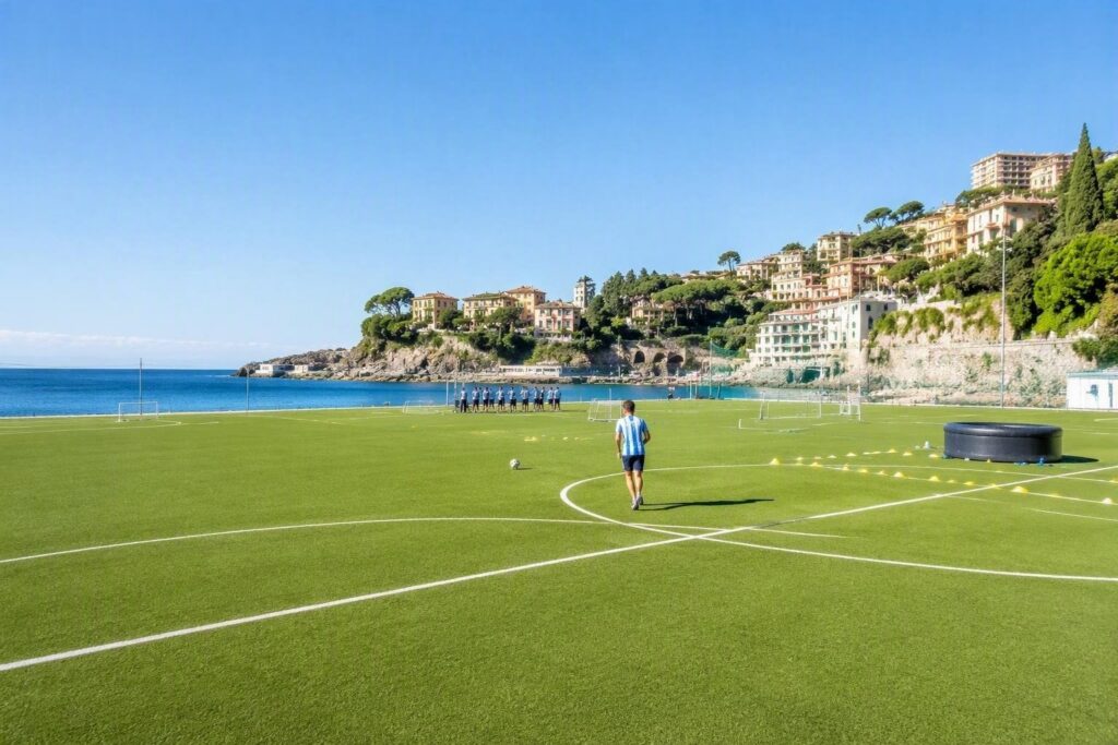 Sampdoria in allenamento a Bogliasco per la sfida di Coppa Italia contro la Cremonese