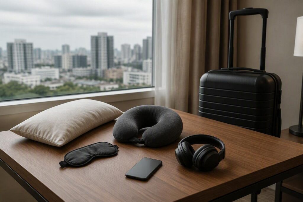 Strategie per dormire in aereo, treno e hotel con accessori e app