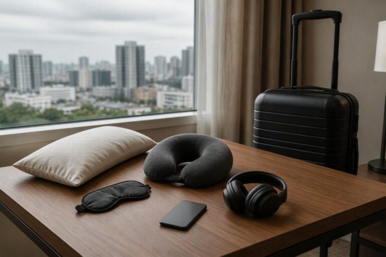 Strategie per dormire in aereo, treno e hotel con accessori e app