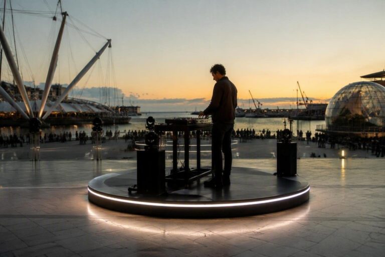 Il Dj set di Novah al Porto Antico: musica elettronica e palco a 360°