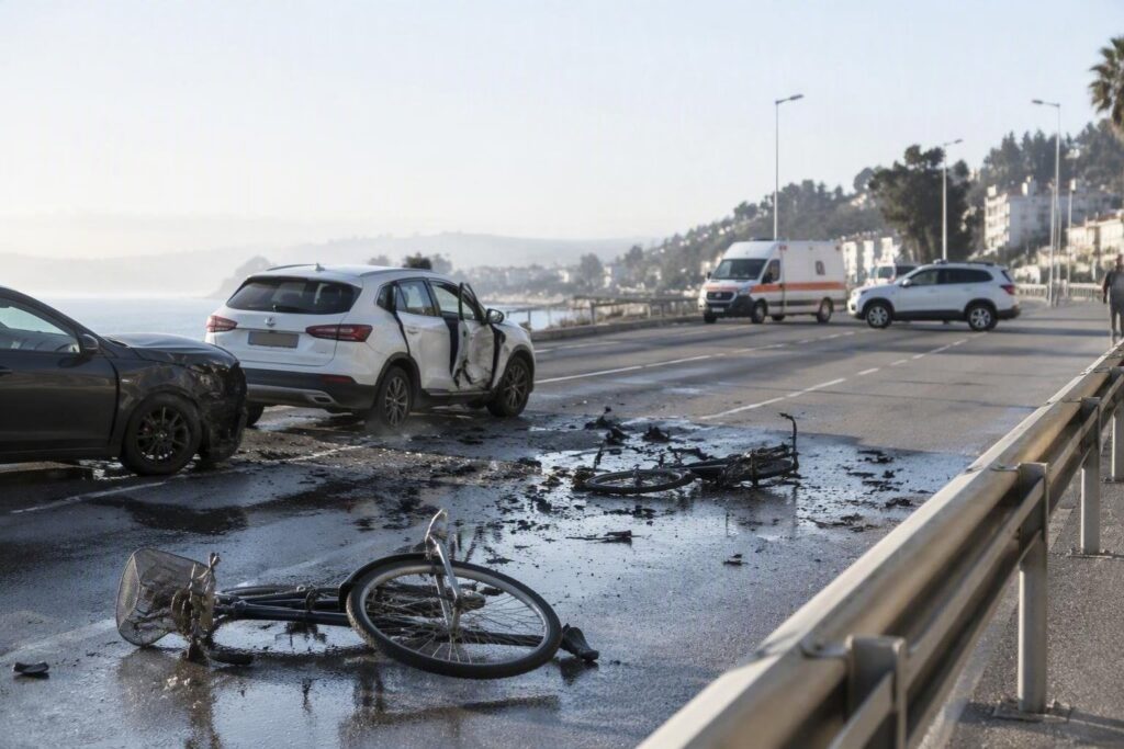Incidente stradale a Bogliasco: due automobili e due biciclette coinvolte
