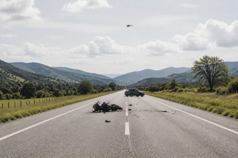 Elica dei vigili soccorre ferito su statale 586 in Val d’Aveto
