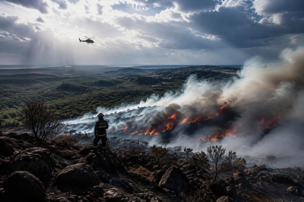 Focolai in Liguria: vigili del fuoco a Pairola, Campo Ligure e Pra’