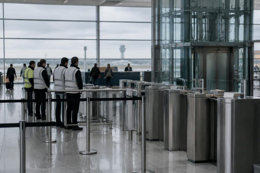 Operai di Cornigliano bloccano il terminal di Cristoforo Colombo