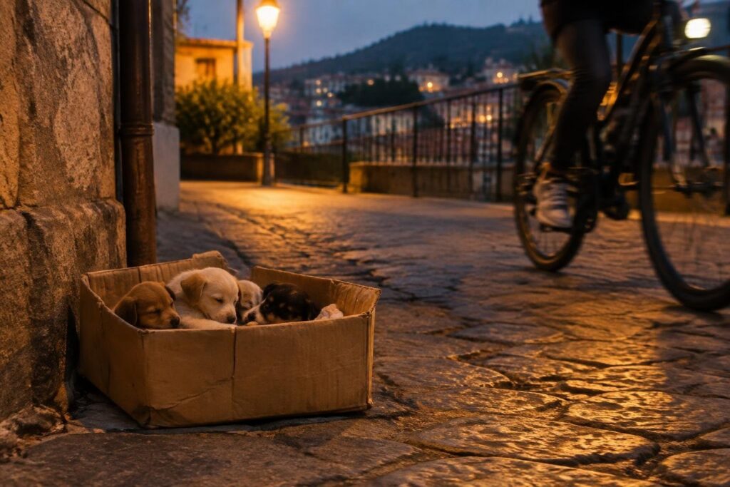 Passanti chiamano la Croce Gialla: tre cuccioli trovati abbandonati