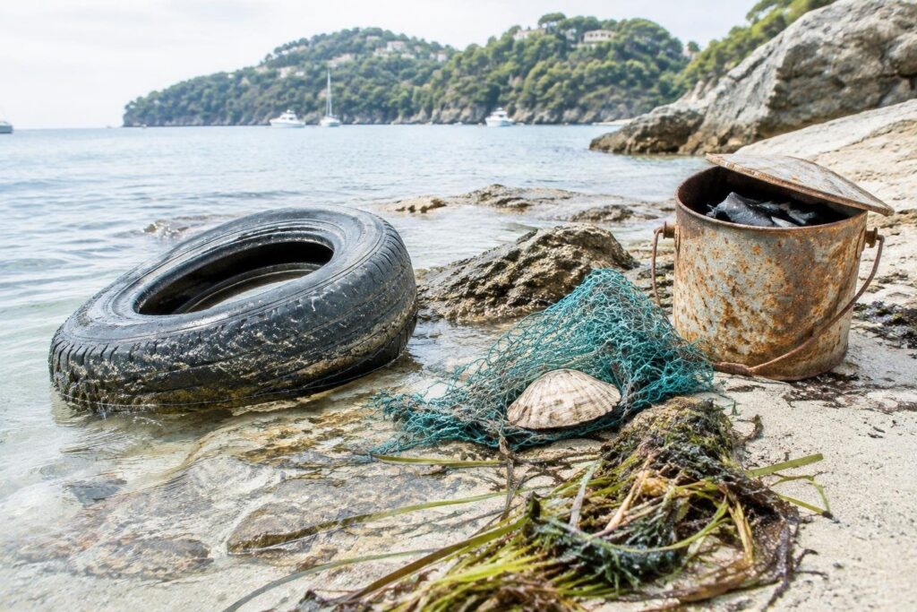 Pulizia della costa di Portofino: più di 50 pneumatici rimossi