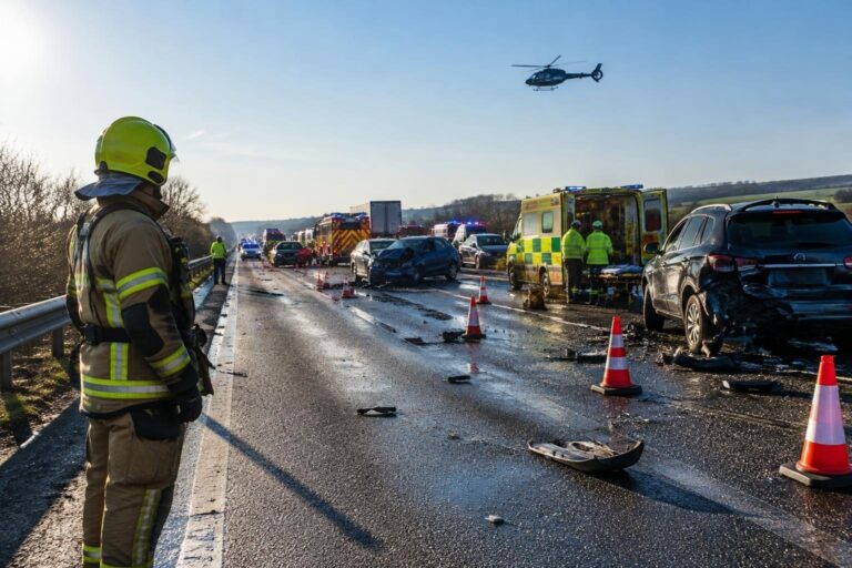 Traffico bloccato in entrambe le direzioni per incidente sull’A26