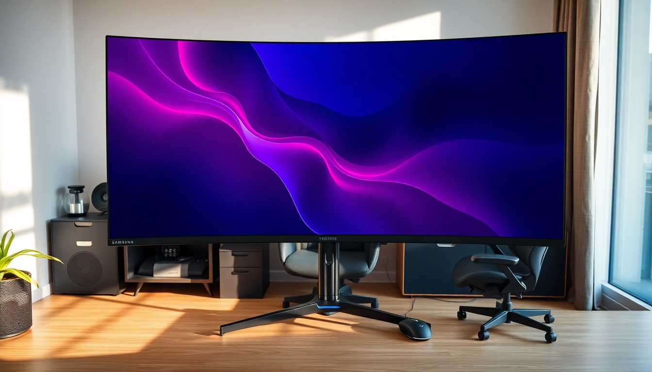 Upgrade your gaming setup with the Samsung 49-inch OLED monitor