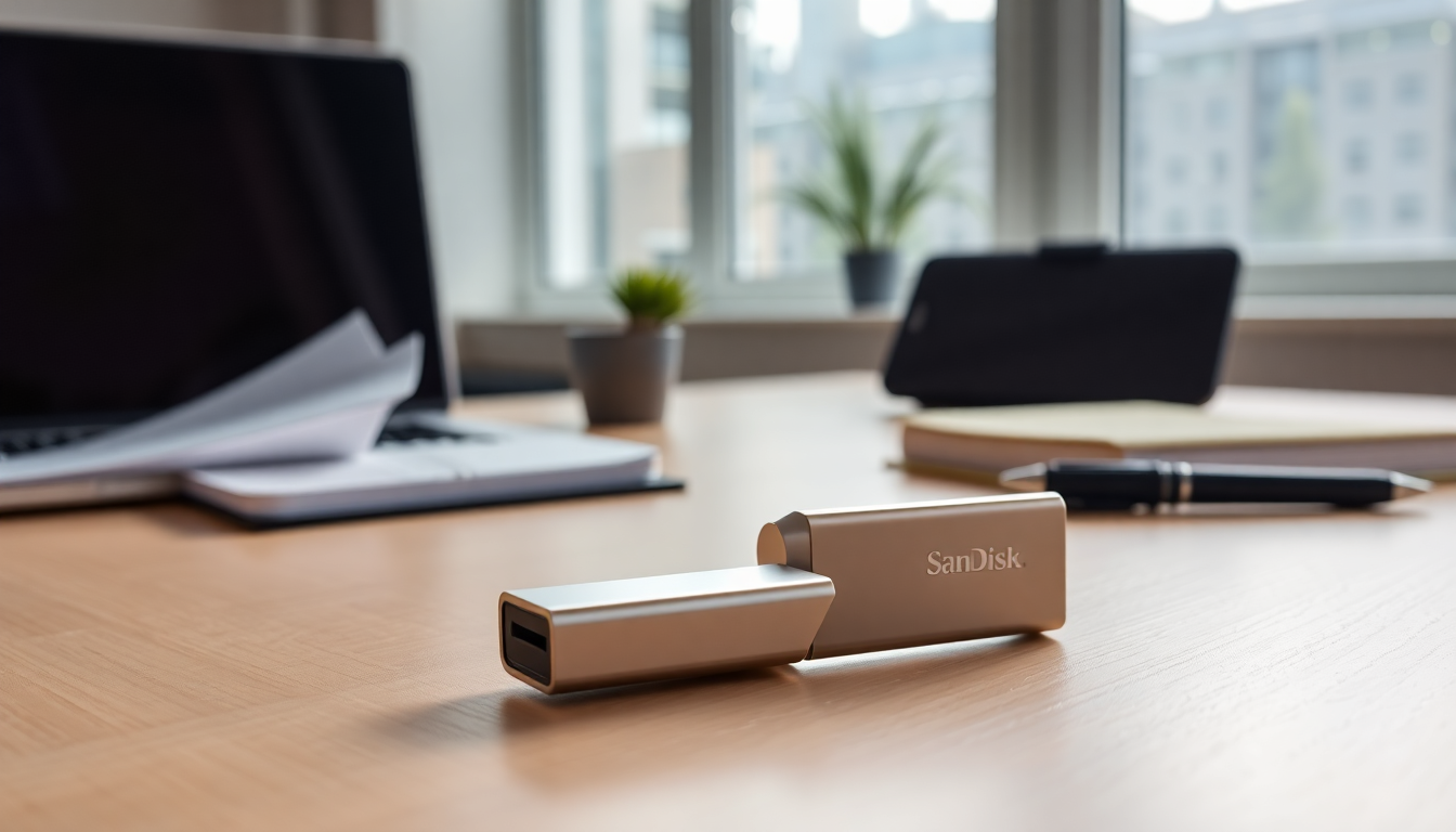 Discover the compact power of the 1TB SanDisk Ultra Fit USB flash drive