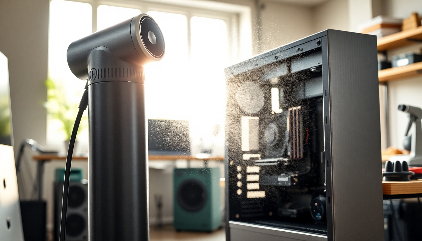 Discover the power of the Wolfbox MF100 air duster