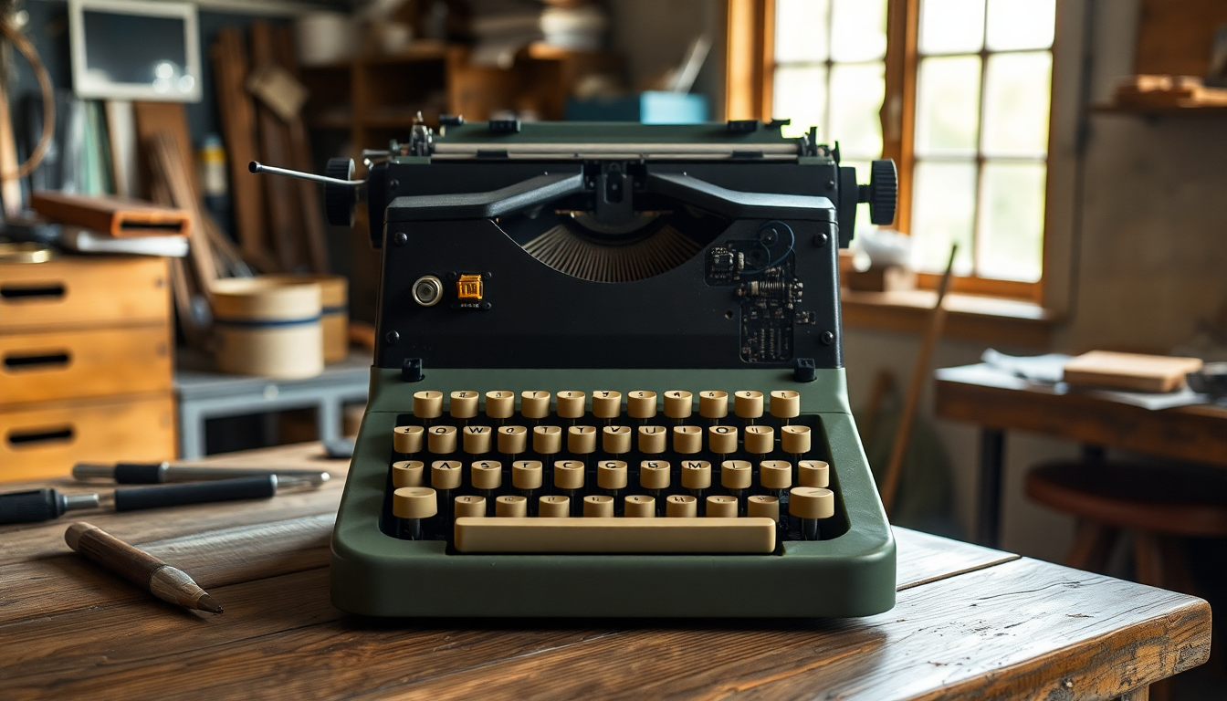 Transforming an old typewriter into a gaming machine