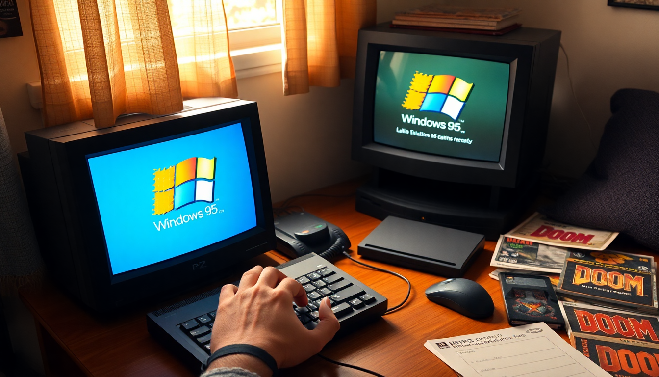 A detailed journey through emulating Windows 95 on a vintage console