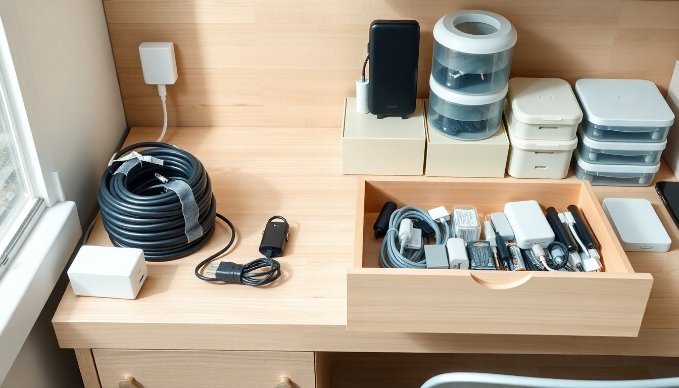 Budget-friendly ways to organize tech and cables at home
