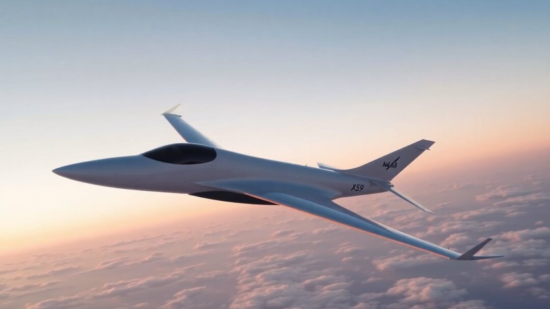 NASA X-59 Quiet Supersonic Aircraft Reaches Mach 1.4