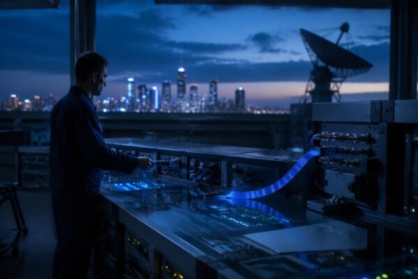 Satcom link from rf chain to bits