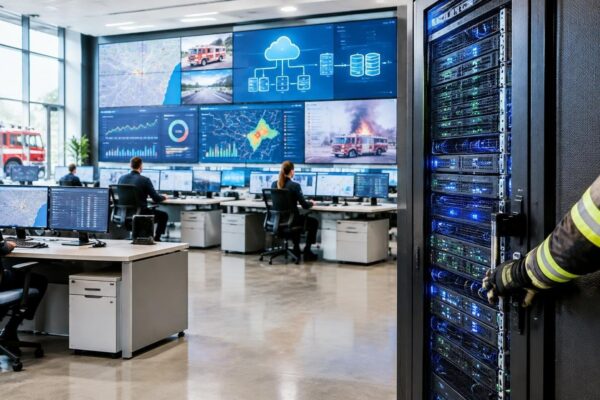 Public-cloud shift in emergency services and the Japanese AI ransomware alarm
