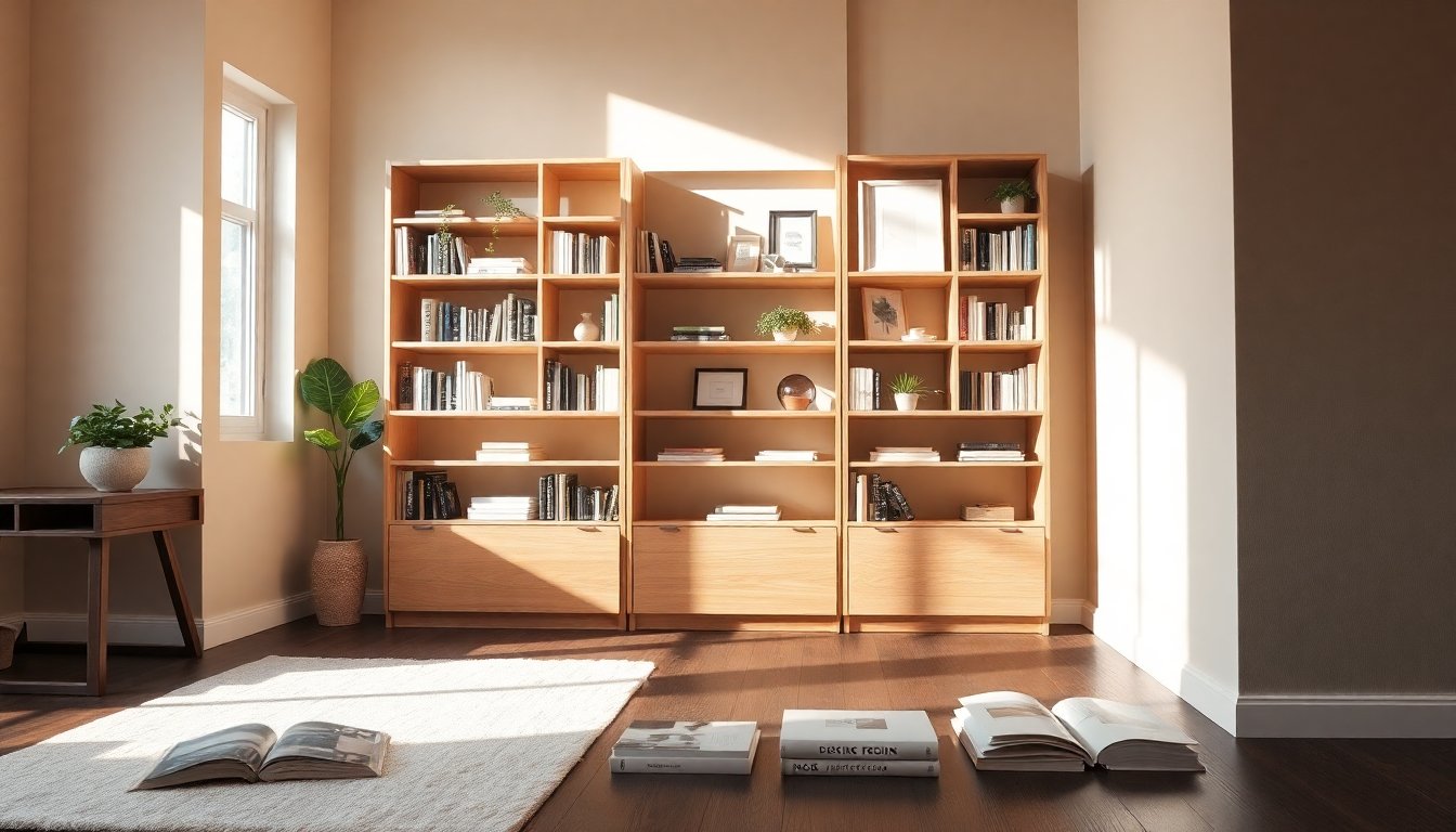Chic Narrow Bookcases to Optimize Small Spaces for Style and Functionality