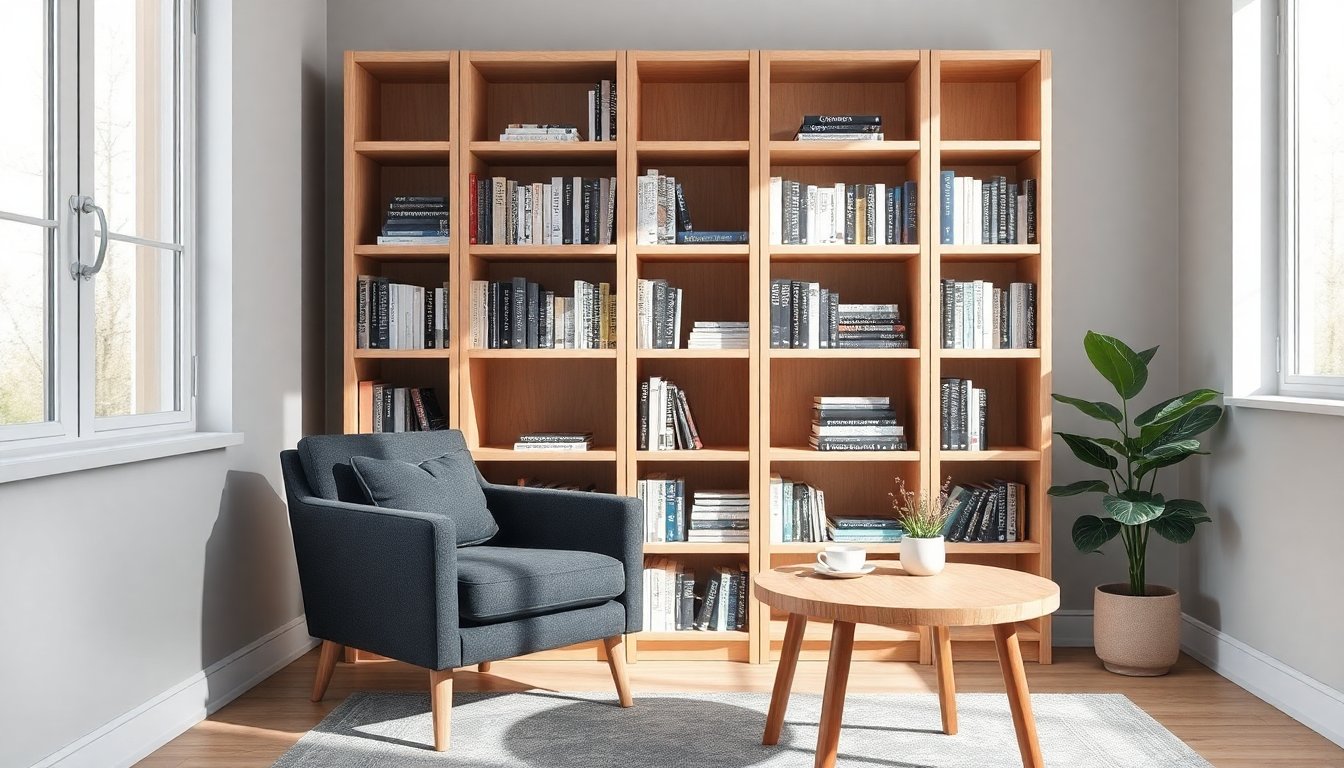 Chic Space-Saving Bookcases Ideal for Small Rooms