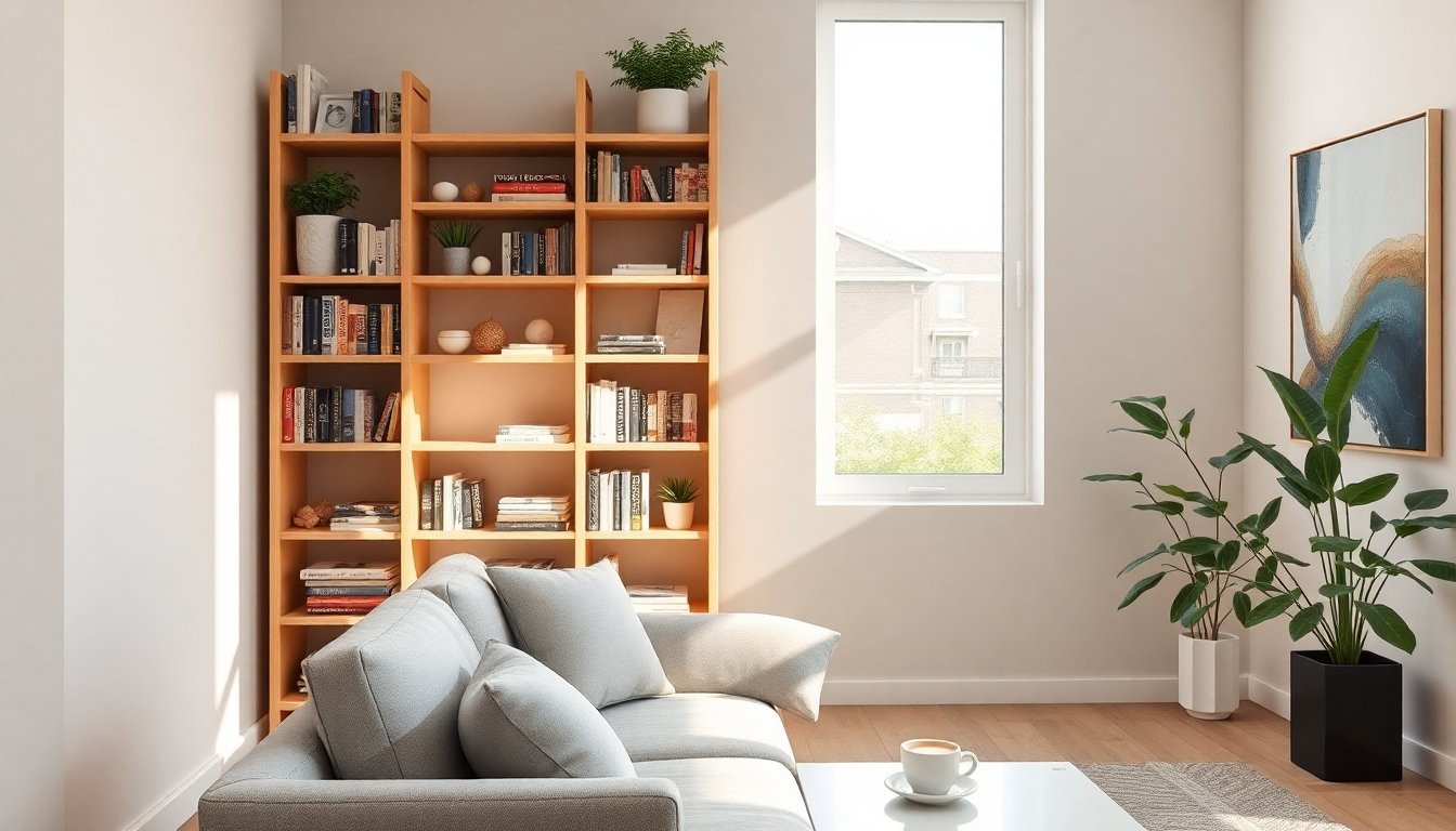 Maximize Small Spaces with Stylish Space-Saving Bookcases