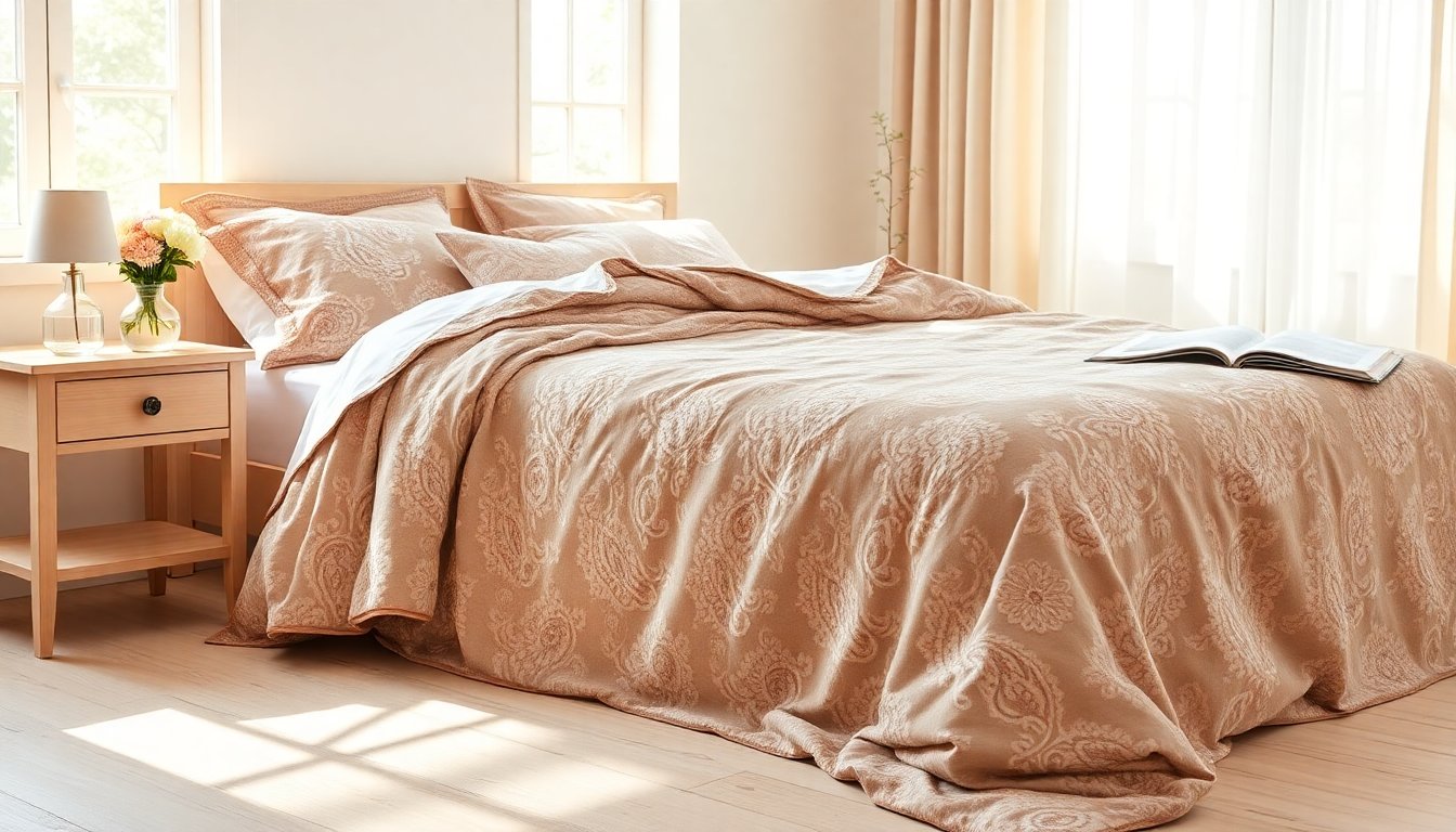 Discover the Versatile Features of Our Rosy Taupe Paisley Reversible Cotton Bedsheet