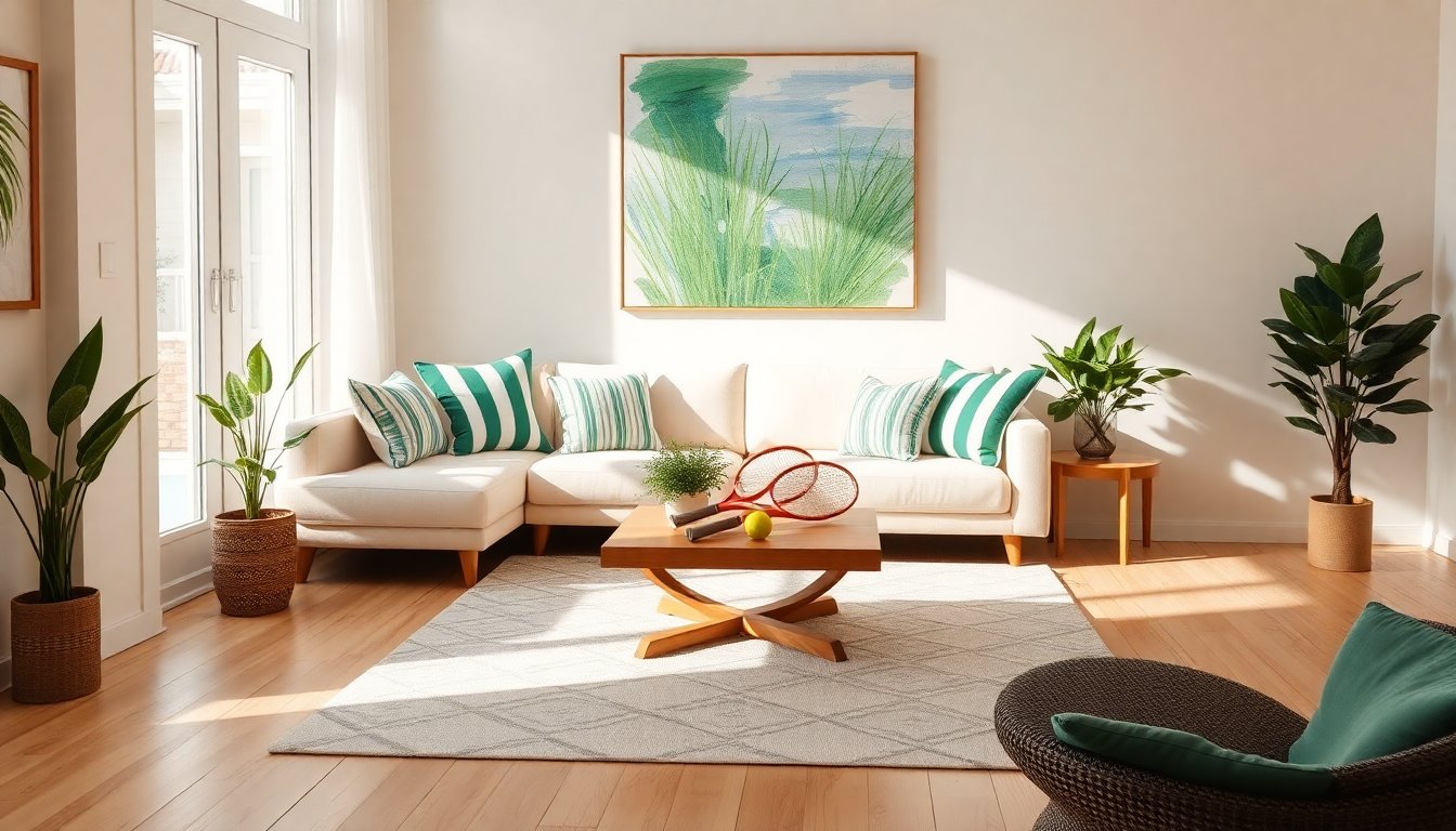 Tennis-Core: Elevate Your Home with a Chic Fusion of Nostalgia and Elegance