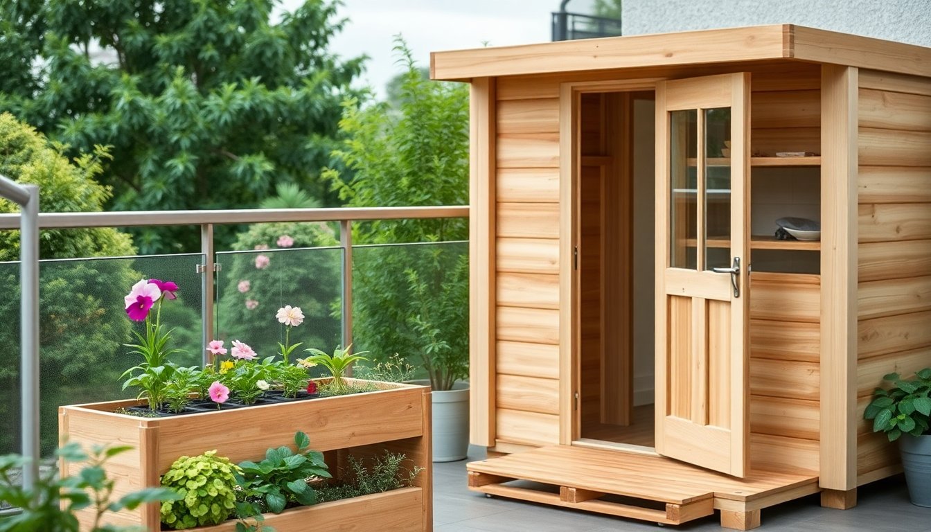 Practical guide to wooden garden houses and cultivating edible flowers