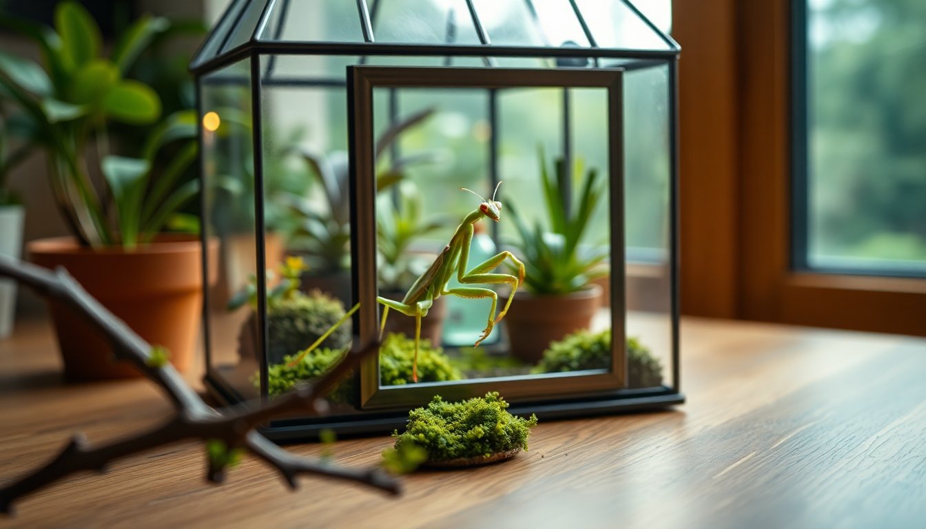 Build a beautiful mantis terrarium using IKEA ÅKERBÄR