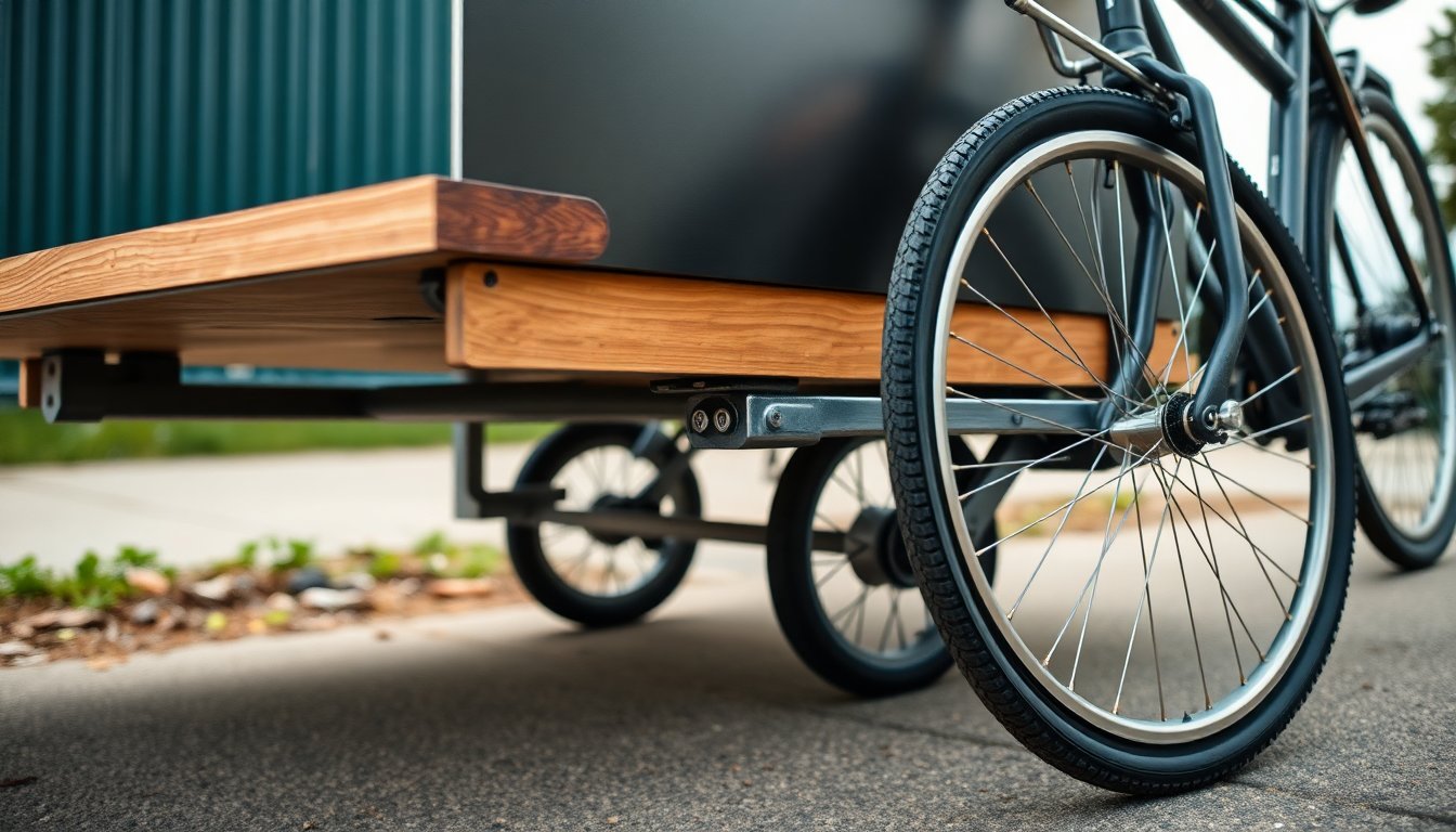 Build a mobile workshop with IKEA BROR and a bike trailer