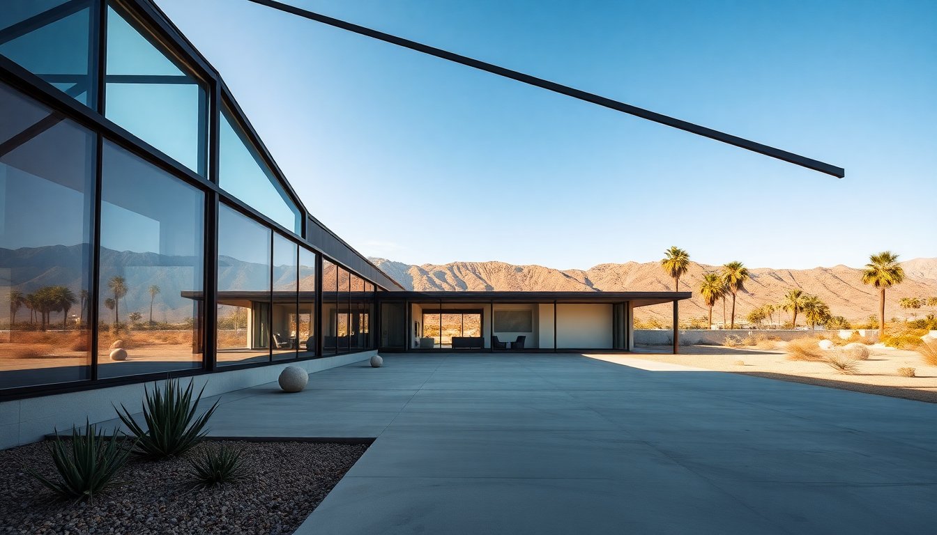 Donald Wexler desert modern home with sweeping Palm Springs views