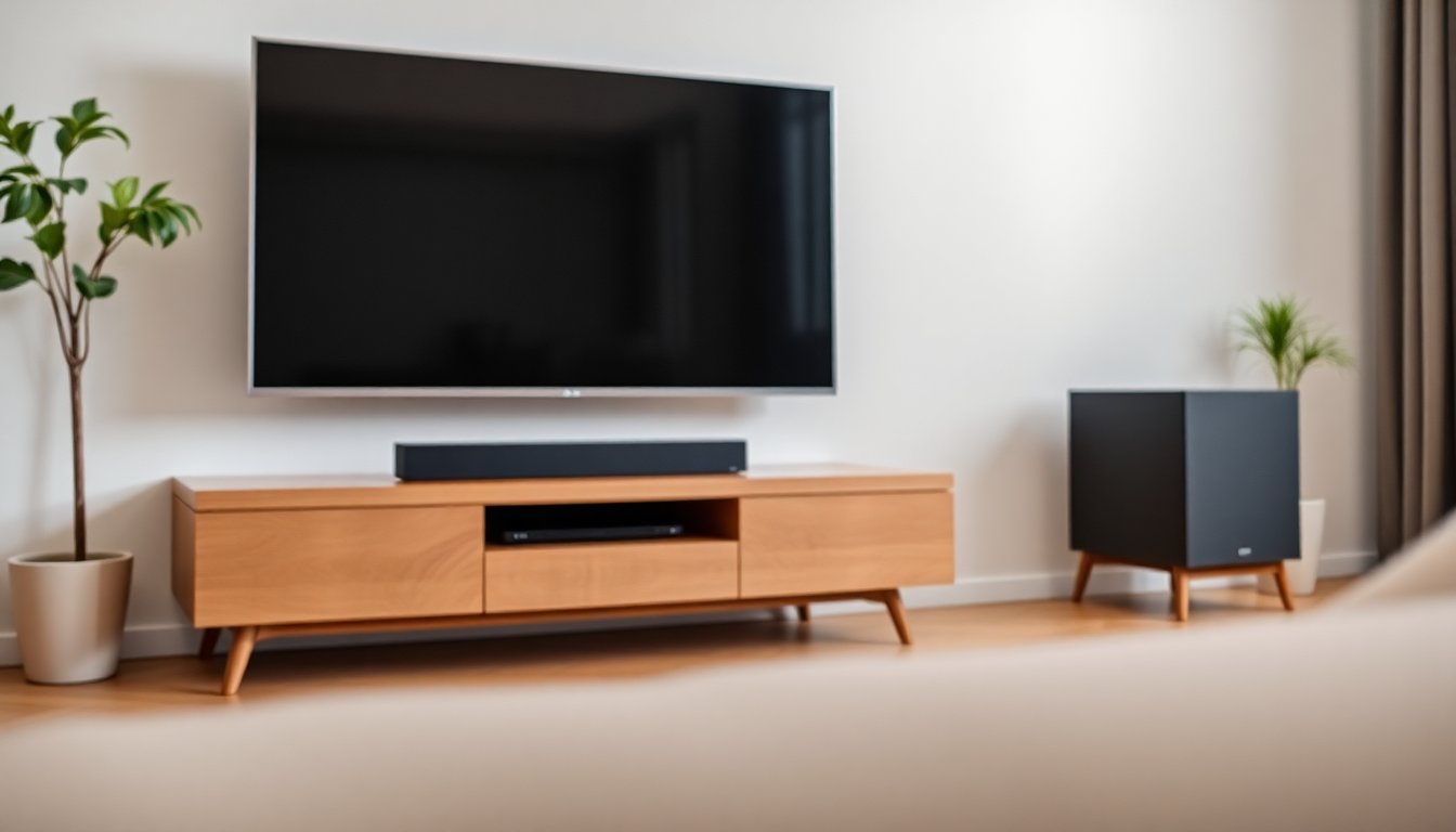 How to build a discreet 2.1 home cinema with a soundbar and wireless subwoofer