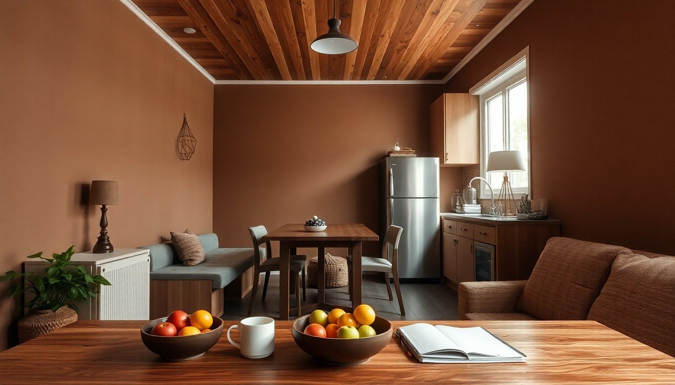 How to refresh your home with furniture rearrangement and brown paint choices