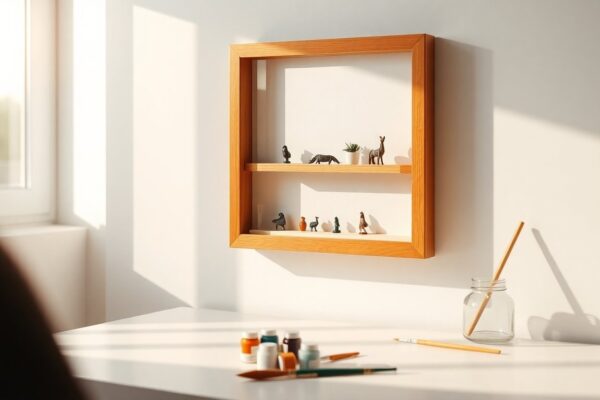 Affordable Ikea frame shelf for painted miniatures and models