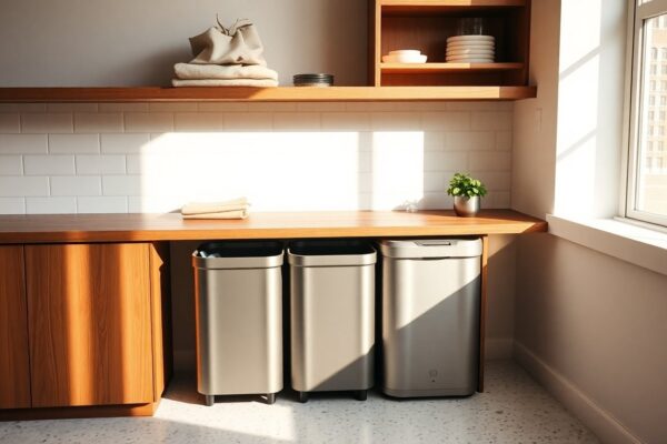 Caraway trash and recycling system review for small kitchens