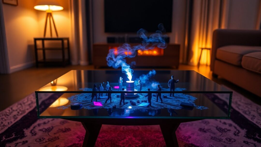 Creative IKEA coffee table hack: build a rave scene under glass