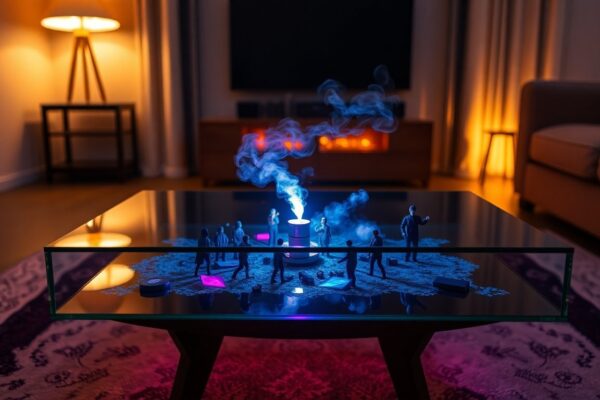 Creative IKEA coffee table hack: build a rave scene under glass