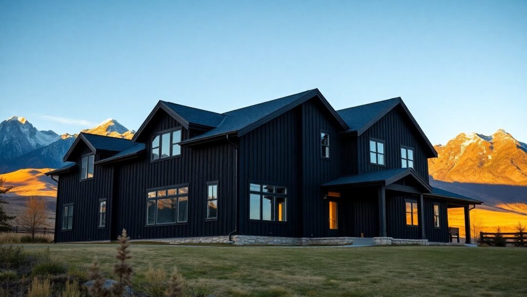 How a modern farmhouse used black timber siding and simple interventions to transform a mountain home