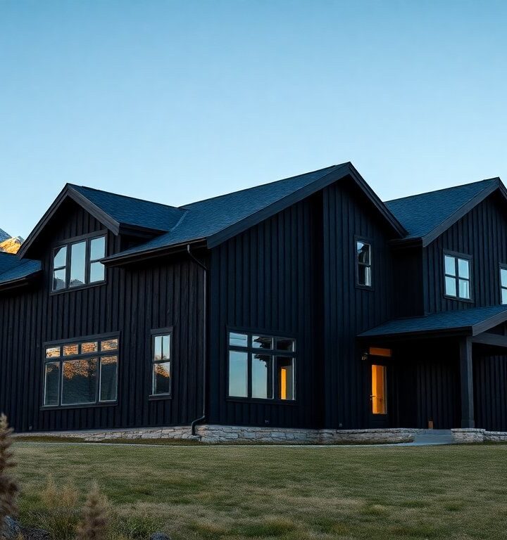 How a modern farmhouse used black timber siding and simple interventions to transform a mountain home